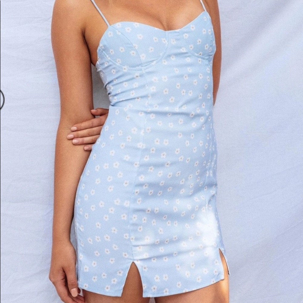 Princess Polly blue mini dress